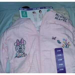 NWT Disney Baby Layette Set - Minnie Mouse Size 24 Months 3 piece